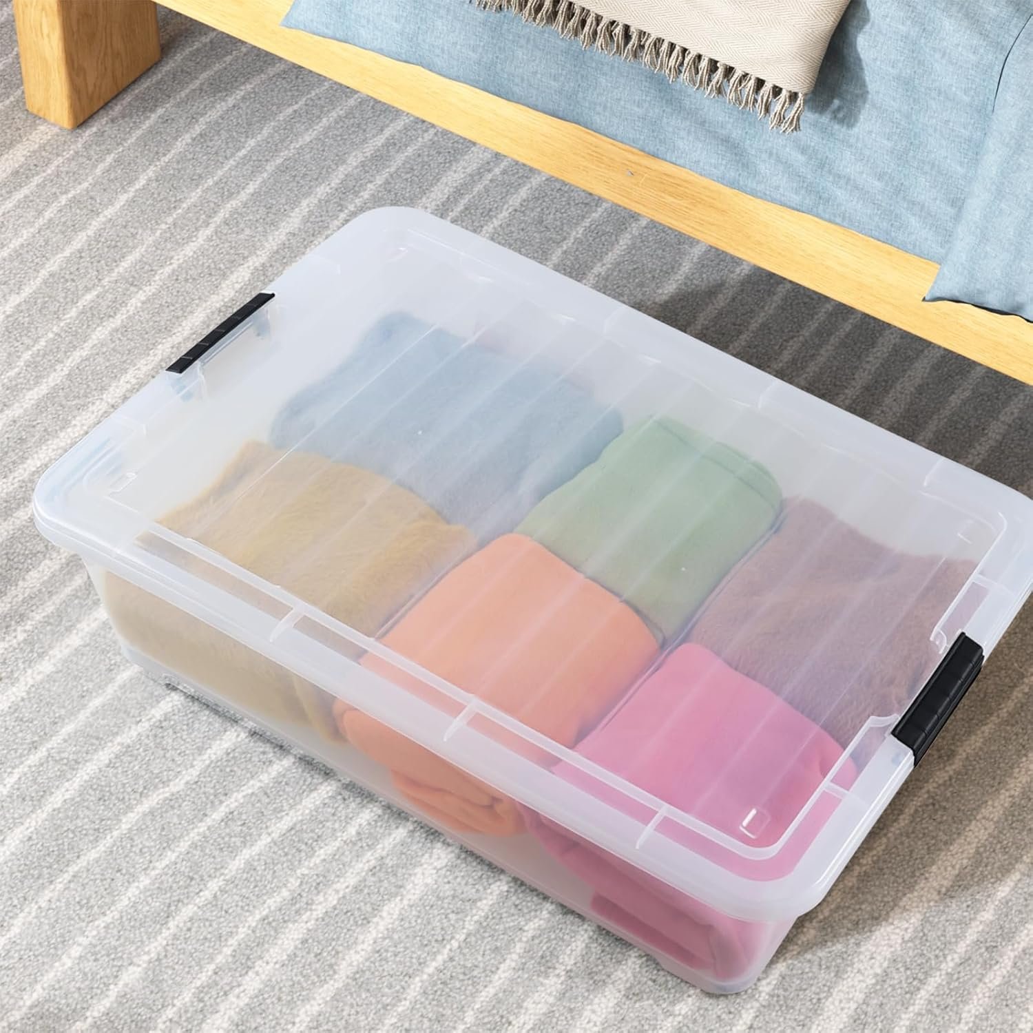 3-Pack 40 Quart Plastic Underbed Storage Box Review